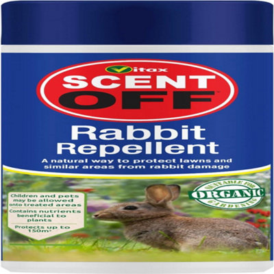 Vitax Rabbit Repellent 500g Natural Animal Deterrent for Lawns ...