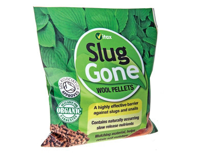 Vitax Slug Gone Repellent Wool Pellets Effective Slug Snail Barrier Organic 1L