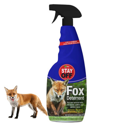 Vitax Stay Off Fox Deterrent 750ml Prevent Fouling Protect Lawns Garden