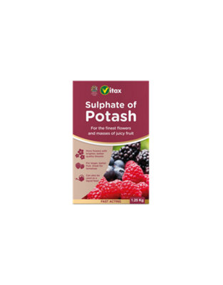 Vitax Sulphate of Potash 1.25kg - Boosts flowering and ripening of fruit