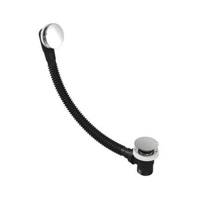 Vitellio Chrome Easy-Clean Click-Clack Bath Waste with Overflow