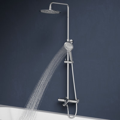 VitrA Aquaheat Bliss Chrome Round Complete Shower Set