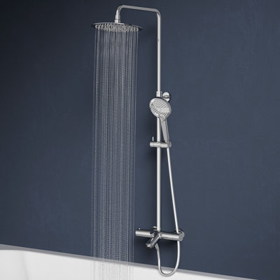 VitrA Aquaheat Bliss Chrome Round Complete Shower Set - 3