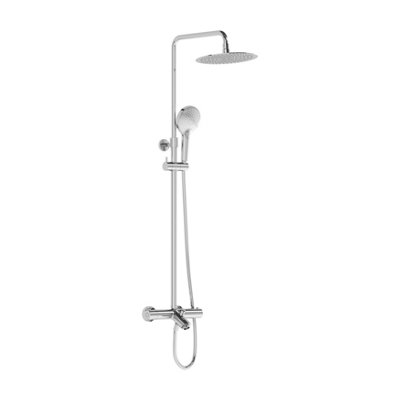 VitrA Aquaheat Bliss Chrome Round Complete Shower Set - 6