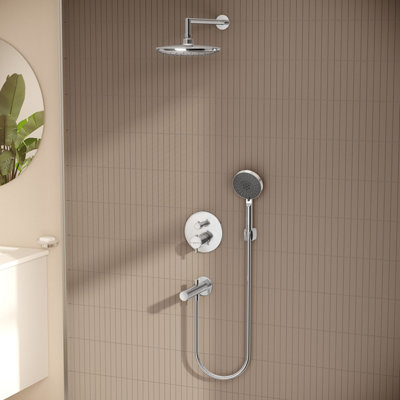 VitrA Bliss Chrome Round Showerhead - 3
