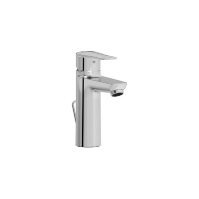 VitrA Flow Line Chrome Large Basin Mixer with Pop-up Waste