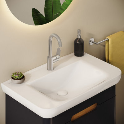 VitrA Flow Round Chrome Swivel Basin Mixer