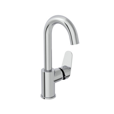 VitrA Flow Round Chrome Swivel Basin Mixer