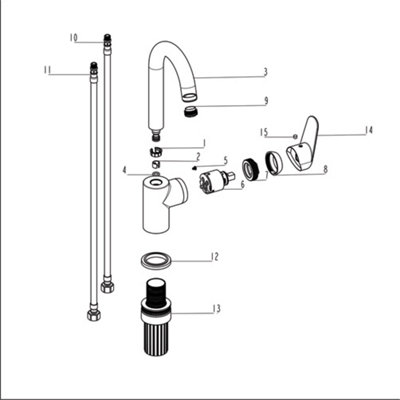 VitrA Flow Round Chrome Swivel Basin Mixer
