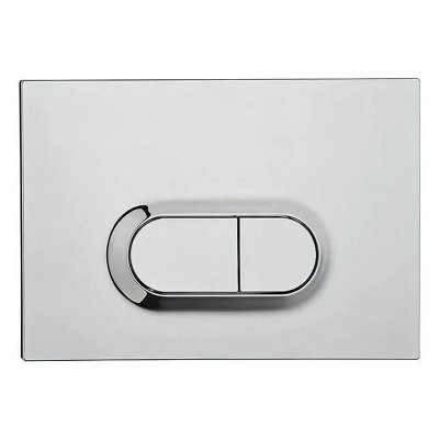 VitrA Loop O Flush Plate Chrome Plated Dual Flush for VitrA WC Frames - Chrome Price Comparisons | Compare The Build