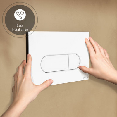 VitrA Loop White Round Flush Plate - 4