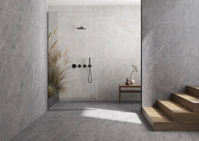 Vitra Quarz Grey Wall And Floor Porcelain Tiles 30cmx60cm - Sample Tile