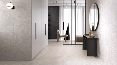 Vitra Quarz Ivory White Wall And Floor Porcelain Tiles 30cmx60cm  - Sample Tile