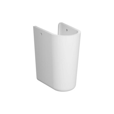 VitrA S20 Ceramic White Half Pedestal, Small