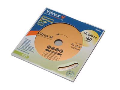 Vitrex 103406 Hi Glaze Diamond Blade 180mm VIT103406