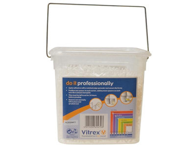 Vitrex 2.5mm Wall Tile Spacers - 3000 Pack for Professional Tile Installation