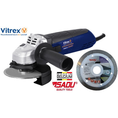 Vitrex AGR900 Angle Grinder 115mm 900W 240V Inc Cutting Disc and Case VITAGR900 - 4