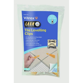 Vitrex Lash Tile Levelling Clips (Pack of 100) Orange (One Size)