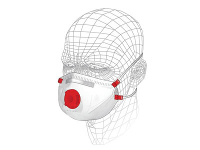 Vitrex S40410 Premium Valved Multipurpose Respirator P3 Pack Of 3 VITS40410