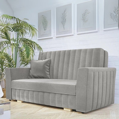 Viva Glam III 3 Seater Sofa Bed with Hidden Storage Sinuous Springs ...