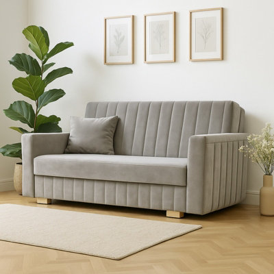 Viva Glam III 3 Seater Sofa Bed with Hidden Storage Sinuous Springs ...
