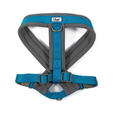 Viva Nylon Padded Harness Blue Large 52-71cm Price Comparisons | Compare The Build