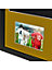 Vivarti DIY 3D Mounted + Double Aperture Sports Shirt Display Black Frame 50 x 70cm Gold Mount, Black Backing Card