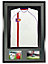 Vivarti DIY 3D Mounted + Double Aperture Sports Shirt Display Black Frame 61 x 91.5cm Silver Mount, Black Backing Card
