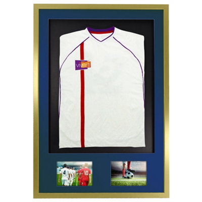 Marco De Exhibición Para Camisetas Deportivas Vivarti - 50x70 Cm, Mangas Cónicas, Montaje 3D, Ideal Para Recuerdos