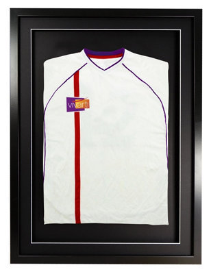 Vivarti DIY Sports Shirt 3D Black  Frame 50 x 70cm Black Mount, Black Backing Card