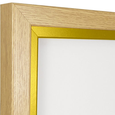 Vivarti DIY Sports Shirt Display Standard Oak Frame 60 X 80cm Gold ...