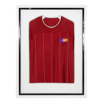 Vivarti DIY Sports Shirt Display Standard White Frame 60 x 80cm Black Inner Frame, White Backing Card