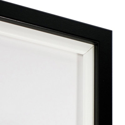 Vivarti DIY Sports Shirt Standard Black  Frame 50 x 70cm White Inner Frame, Black Backing Card