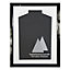 Vivarti DIY Tapered Sleeve Standard Sports Shirt Display Black Frame 40 x 50cm Black Inner Frame,White Backing Card