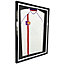 Vivarti DIY Tapered Standard Sports Shirt Display Black Frame 40 x 50cm White Inner Frame,Black Backing Card