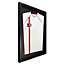 Vivarti DIY Tapered Standard Sports Shirt Display Gloss Black Frame 50 x 70cm Black Inner Frame,Black Backing Card