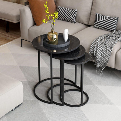 Vivense - Gloria Set of 3 Nesting Table