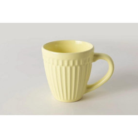 Vivense Pure Ceramic Coffee Mug, Yellow colour, 11Oz/340ml
