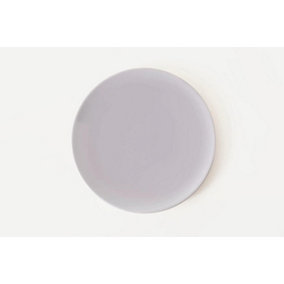 Vivense Pure Ceramic Plates Set of 4, Grey, 10 inches (26 cm)