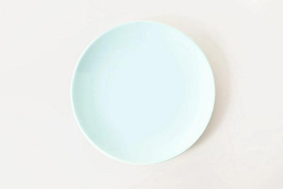 Vivense Pure Ceramic Plates Set of 4, Mint, 10 inches (26 cm)