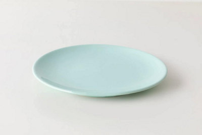 Vivense Pure Ceramic Plates Set of 4, Mint, 10 inches (26 cm)