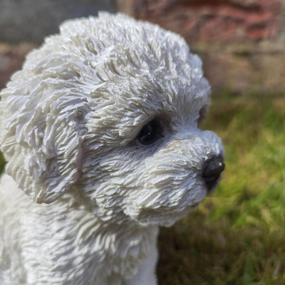 Vivid Arts Bichon Frise Puppy Pet Pals Garden Ornament