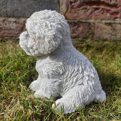 Vivid Arts Bichon Frise Puppy Pet Pals Garden Ornament
