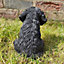 Vivid Arts Black Cockapoo Puppy Pet Pals Garden Ornament