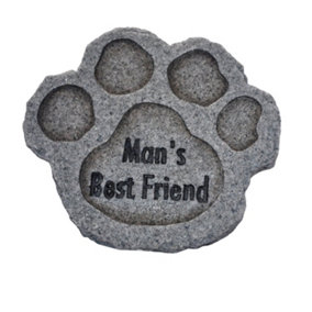 Vivid Arts Dog Remembrance - Stone Mans Best Friend (Grey Granite)
