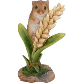 Vivid Arts Harvest Mouse on Wheat Ear Garden Ornament