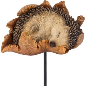 Vivid Arts Hedgehog on a Leaf Garden Decoration