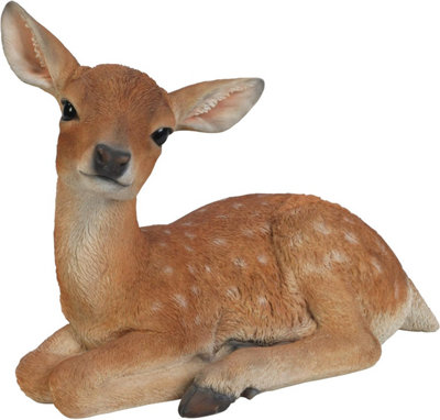 Vivid Arts Laying Fallow Deer Garden Ornament