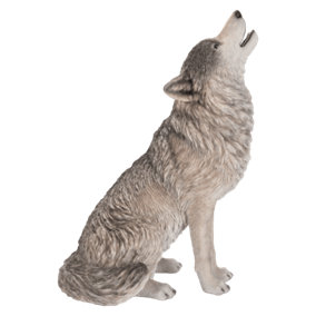 Vivid Arts Real Life Sitting Wolf (Size A)