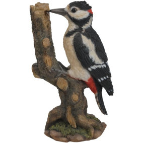 Vivid Arts Spotted Woodpecker Garden Ornament